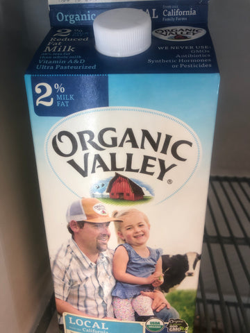Organic valley 2% reduced fat milk half gallon