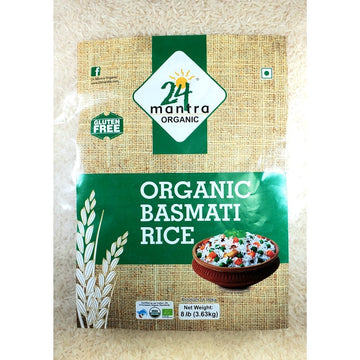 24 Mantra Organic Basmati Rice 8lb